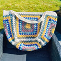 Granny Square Weekender Bag Crochet Pattern PDF | Easy Beginner Beach Market Tote Bag