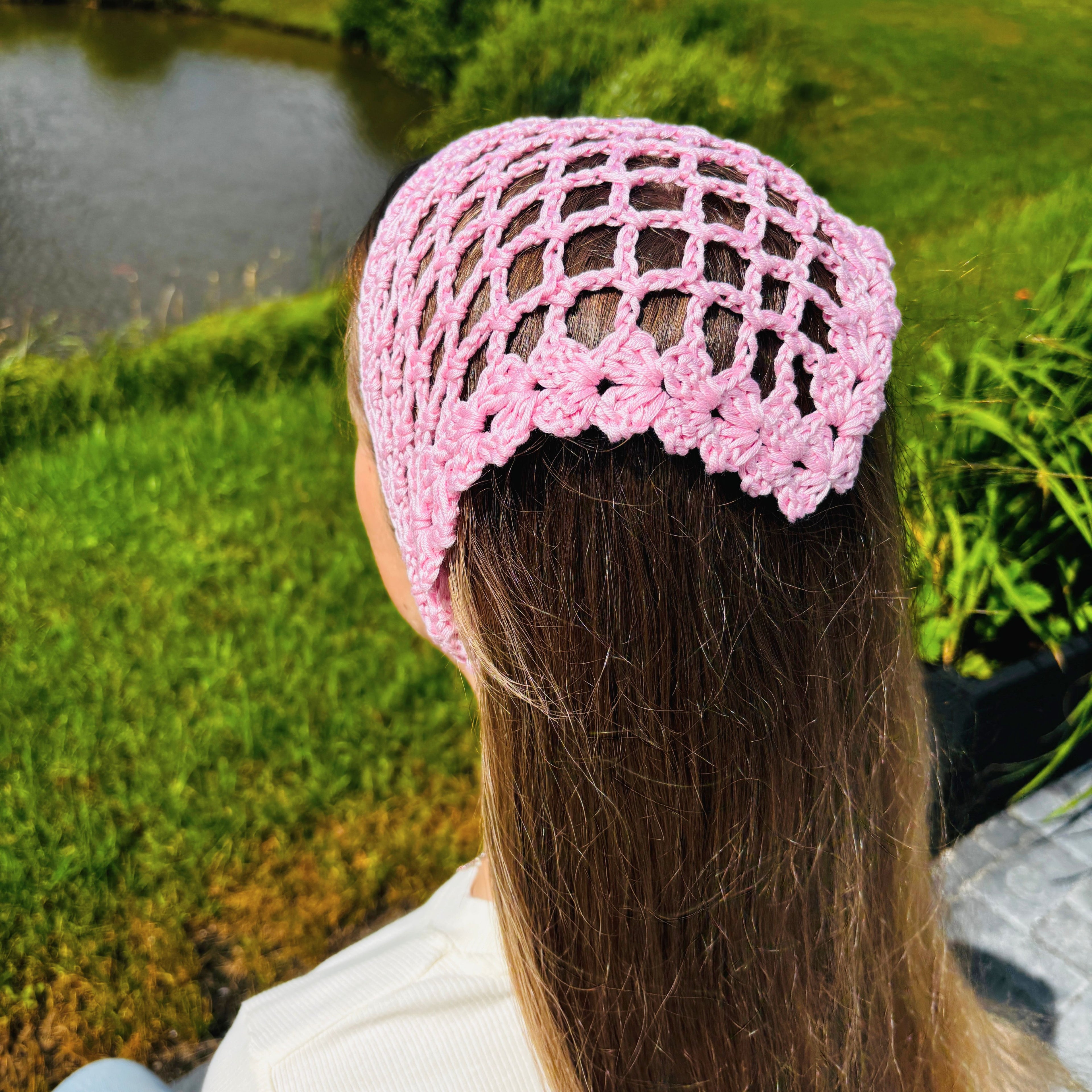 Mesh Crochet Bandana Pattern (PDF Digital Download)