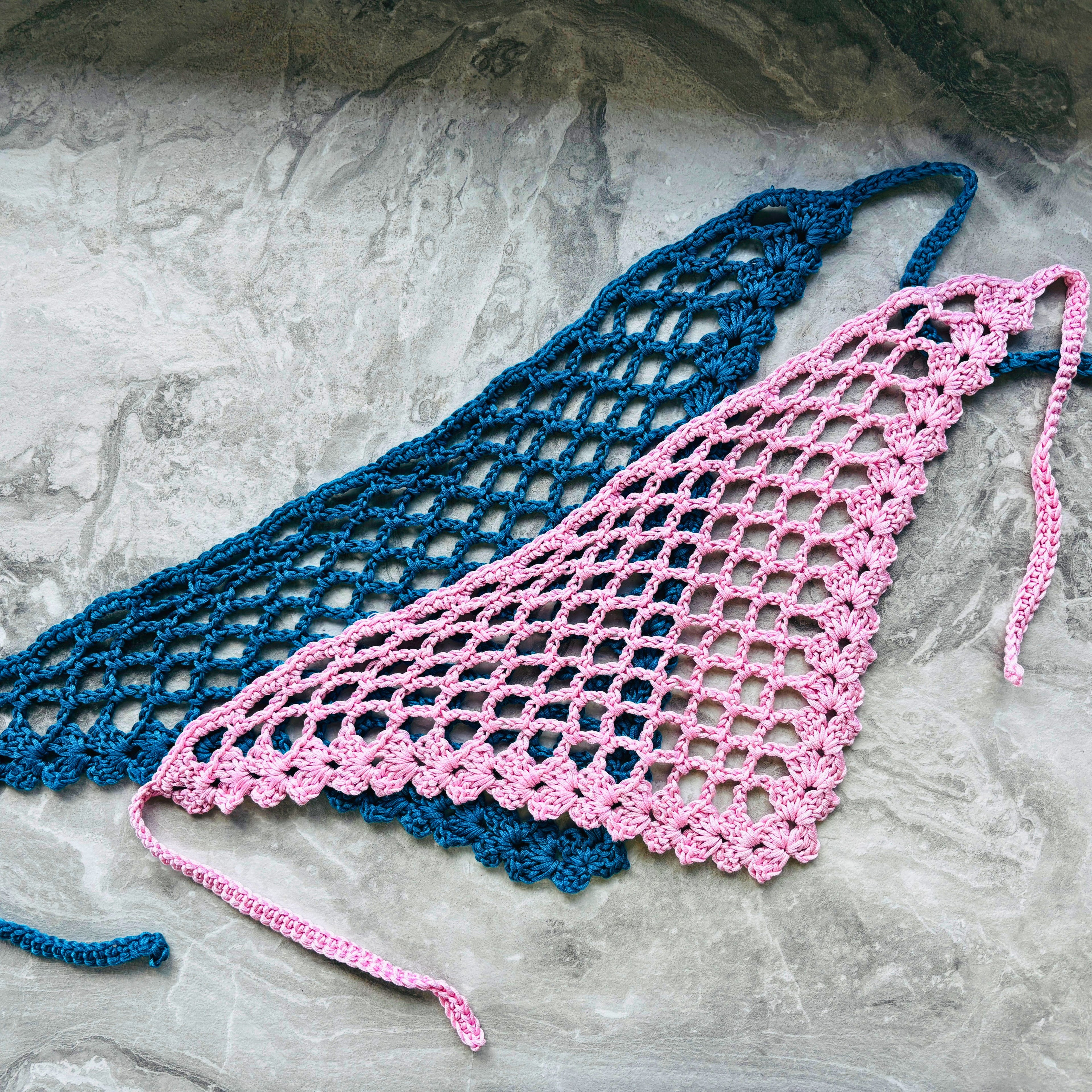 Mesh Crochet Bandana Pattern (PDF Digital Download)