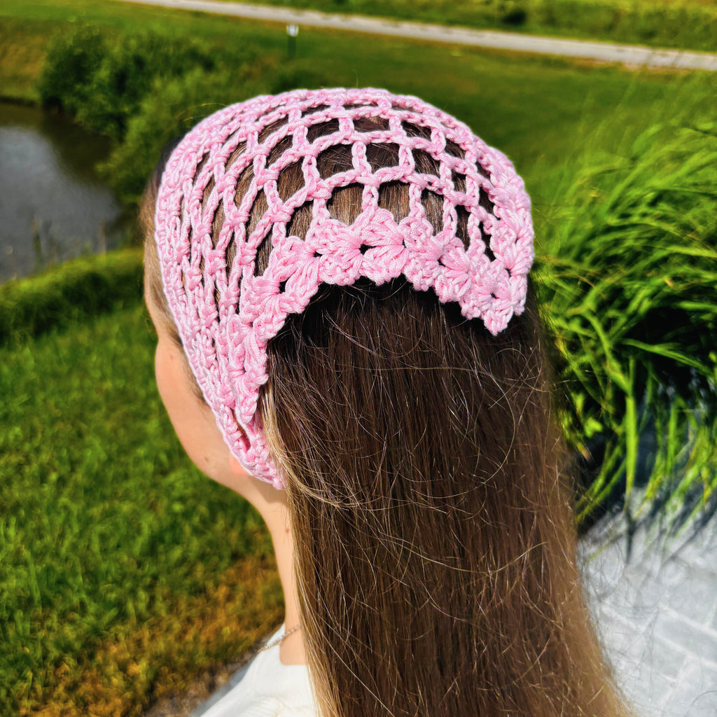 Mesh Crochet Bandana Pattern (PDF Digital Download)
