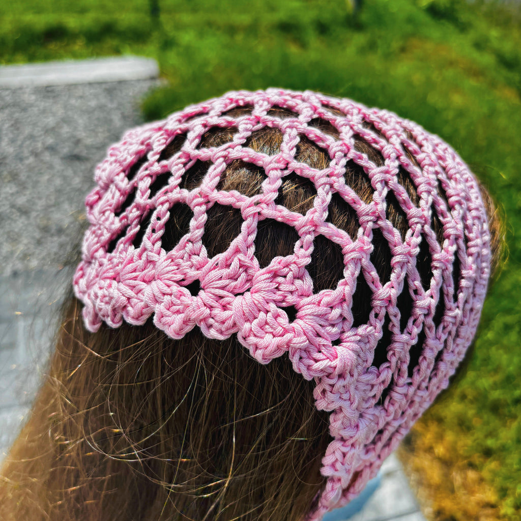Mesh Crochet Bandana Pattern (PDF Digital Download)