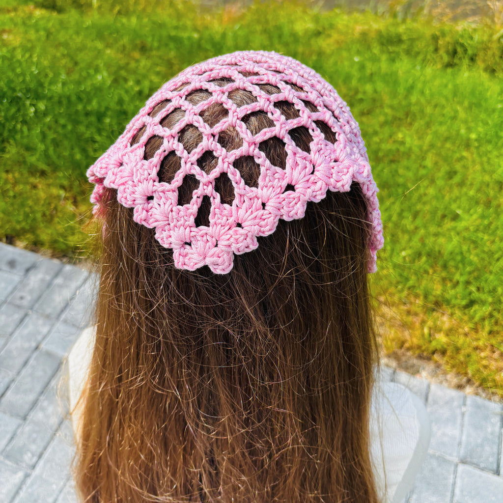 Mesh Crochet Bandana Pattern (PDF Digital Download)