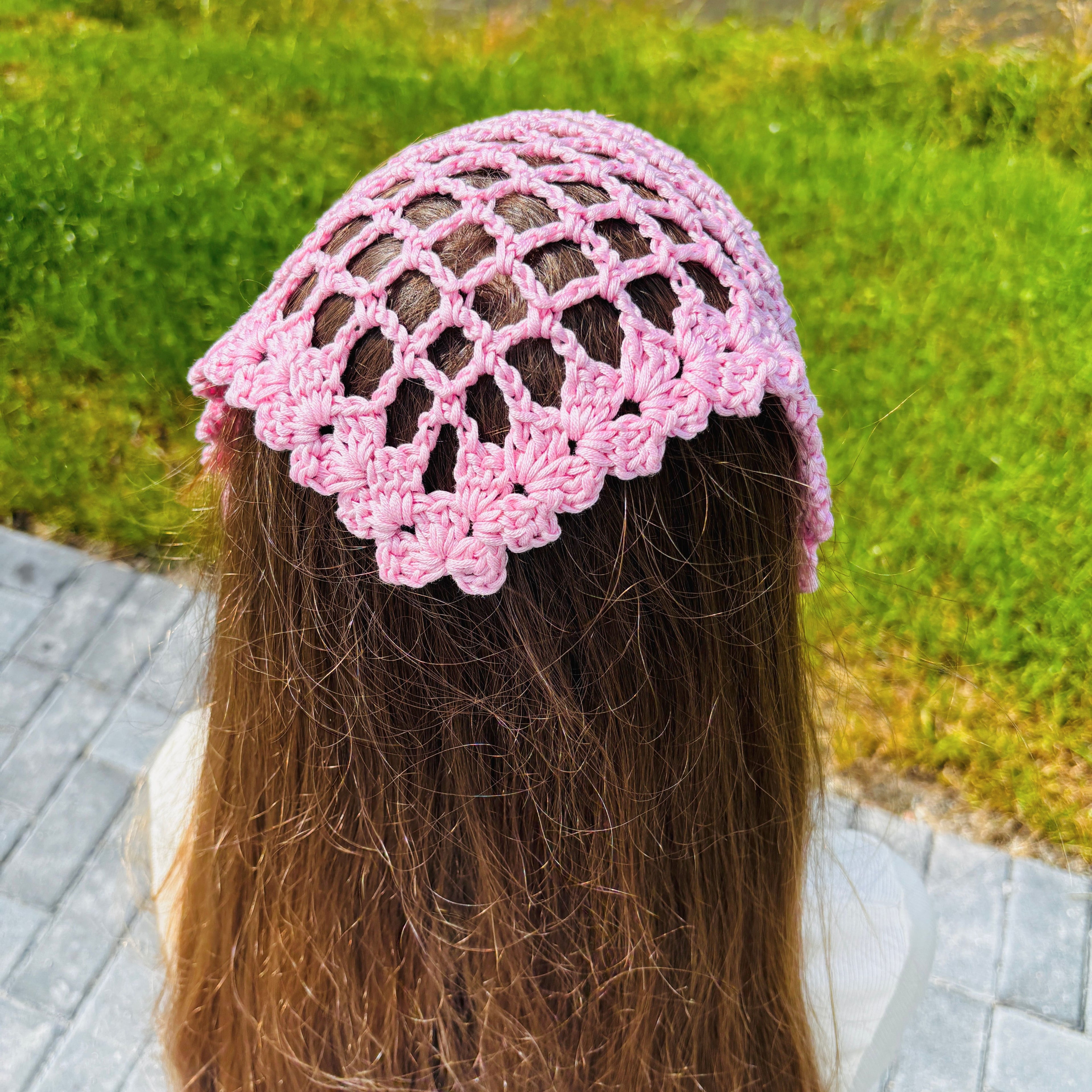 Mesh Crochet Bandana Pattern (PDF Digital Download)